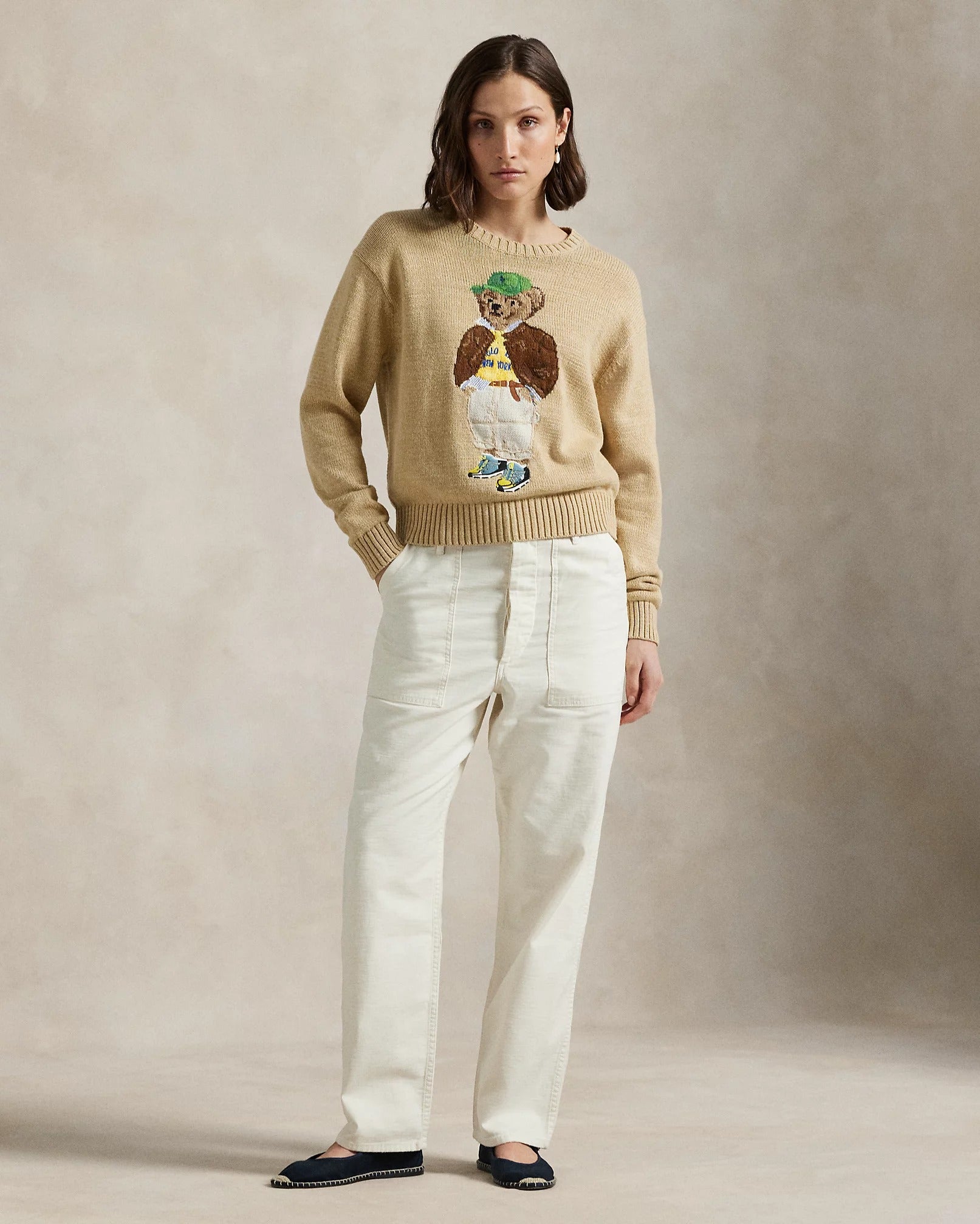 Ralph Lauren Sweater | Beige Polo Bear